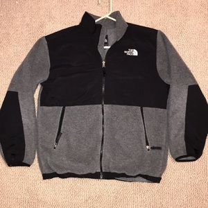 Grey Northface Boys Fleece Jacket XL